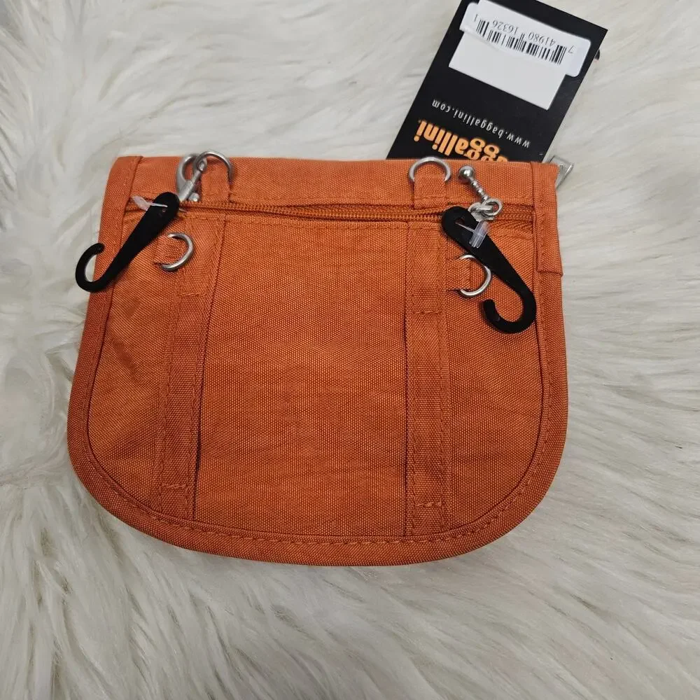 NWT Baggallini Teenee Bagg in Orange Travel Belt Bag Crossbody